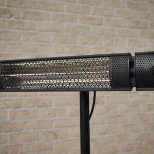 Infrarood terrasverwarmer + Remote ZWART