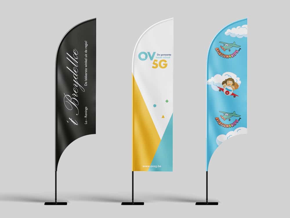 Beachflag bedrukken - Enkelzijdige druk 2 Beachflag bedrukken - Enkelzijdige druk - Afbeelding 2