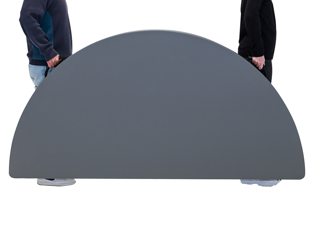 Ronde klaptafels | Grijs HDPE 3 Ronde klaptafels | Grijs HDPE - Afbeelding 3