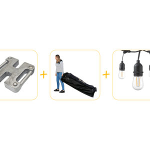 Voordeelpakket voor vouwtent 3 x 4,5 m Solid 50 pvc